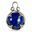 LAPIS LAZULI Viking Ball Pendant, Gotland, silver