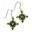 VICENZA, silver earrings, peridot, Ag 925/1000