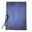 Customized leather notebook, unlined, blue
