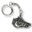 Celtic boar key ring, zinc antique silver