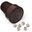 Cup and dice set 6x, SPQR brown