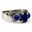 CITTADELLA, ring, lapis lazuli, silver 925