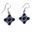 PRAGA, medieval silver earrings, garnet and lapis lazuli, Ag 925/1000