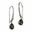 SINOPE, boucles d'oreilles, bijoux moldavite couper, argent