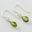 RUTH, boucles d'oreilles en argent, péridot, Ag 925/1000