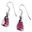 Silver Earrings with Glass STRIGA, Sterling Silver 925