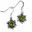SOLARIS, boucles d'oreilles argent, péridot, Ag 925/1000