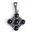 PRAGA, medieval pendant with garnets, silver 925/1000