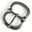 Boucle médiévale pour lanières, argent vieilli, 10 mm