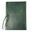 Customized leather notebook, unlined, green