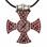 Anglo-Saxon Cross, Ixworth, England - silver plated pendant