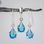 POLARIS, silver jewelry set, glass, Ag 925