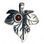 IVY LEAF silver pendant Hesonite