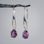SINOPE earrings, silver and amethyst