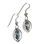 MAIA, earrings, silver 925 blue topaz