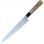 Couteau japonais Sujihiki en acier inoxydable, manche en bouleau