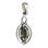 MAIA, pendentif, facettes Moldavite, argent