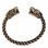 Loup Viking, bracelet de BURG, Suède, bronze