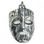Shaman mask, pendant silver 925/1000