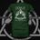 DOYLE STYLE, Irish Stick Fighting, green women's t-shirt