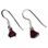 TRIANGULAR, Ohrringe, Granat, Silber 925