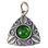 BOUDICCA, pendentif en argent, vert mousse Ag 925