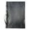 Leather customized notebook, unlined, black