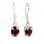GARNET - boucles d'oreilles, argent
