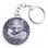 Sleeping fox, keychain, zinc