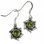 SOLARIS, silver earrings, peridot, Ag 925/1000