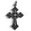 Pendentif en forme de croix des mousquetaires, en zinc