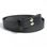 LEATHER BELT with buckle change system, black