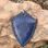 CELTIC CROSS leather kaychain blue