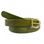 QUERCUS, Leather Belt with oak leaves, olive green