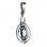 MAIA - pendentif, topaze bleue, argent
