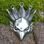 FEUERVOGEL mit Moldavit, Silberanhänger Ag 925 12g