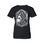 RAM SKULL, ladies' t-shirt, black and white
