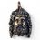 Greek God Zeus, bronze pendant