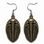 Earrings trilobite Odontochile, zinc, old brass
