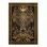 Celtic cross, wooden wall picture 21x30cm, wicker frame