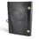 Leather notebook, unlined, black