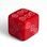 Bone Roman dice - red