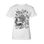 HIRSCH, weißes Damen-T-Shirt, Druiden-Kollektion