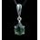 SINOPE, pendant, cut moldavite jewelry, silver