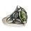SHAMROCK, ring, moldavite, silver