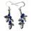 Blueberries, Earrings, silver