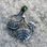 LIME LEAVES, Tree Pendant, Silver and Moldavite