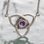 TRIQUETRA - collier, argent, améthyste