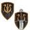 Sword holder Wulflund, shield