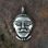 CELTIC HEAD, Msecke Zehrovice, Bohemia, zinc pendant, antique silver